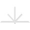 Ekena Millwork Kennewick Architectural Grade PVC Gable Bracket, 96"W x 52"H x 4"D x 4"F, 13/12 Pitch GBP096X52X0404KEN00 - alternate 5